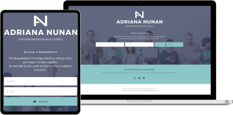 Cliente: Adriana Nunan - Site e Inbound marketing